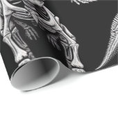 Dinosaur Skeletons Witte Fossiele Botten Cadeaupapier (Rol Hoek)