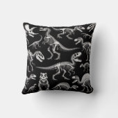 Dinosaur Skeletons Witte Fossiele Botten Kussen (Achterkant)