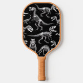 Dinosaur Skeletons Witte Fossiele Botten Pickleball Paddle (Voorkant)
