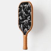 Dinosaur Skeletons Witte Fossiele Botten Pickleball Paddle (Links)