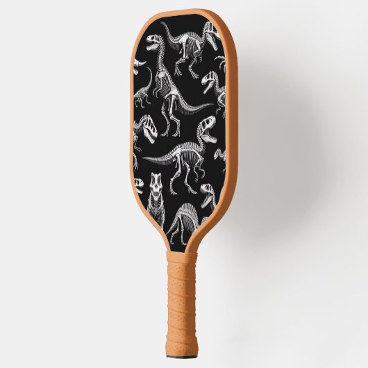 Dinosaur Skeletons Witte Fossiele Botten Pickleball Paddle (Links)