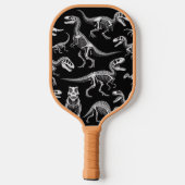 Dinosaur Skeletons Witte Fossiele Botten Pickleball Paddle (Achterkant)