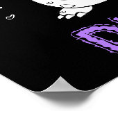 Dinosaur - Sketched Art Animal in zwart-wit Poster (Hoek)