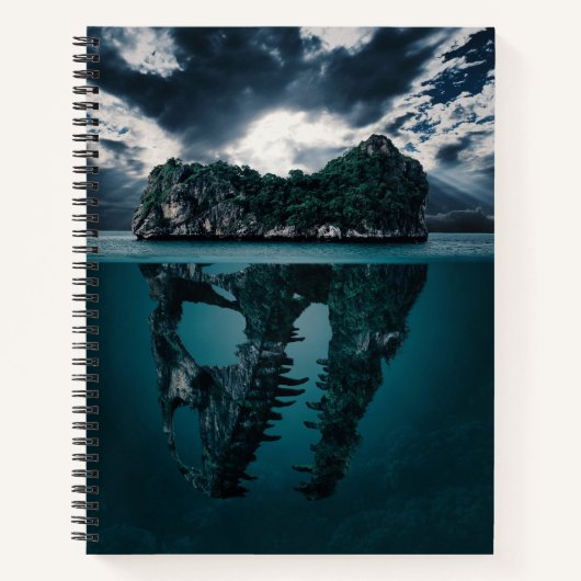 Dinosaur Skull Island Notitieboek (Voorkant)