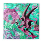 Dinosaur Skull Print Design Tegeltje (Voorkant)