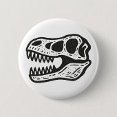 Dinosaur Skull Ronde Button 5,7 Cm (Voorkant)