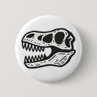 Dinosaur Skull Ronde Button 5,7 Cm