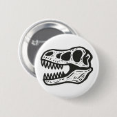 Dinosaur Skull Ronde Button 5,7 Cm (Voorkant /achterkant)