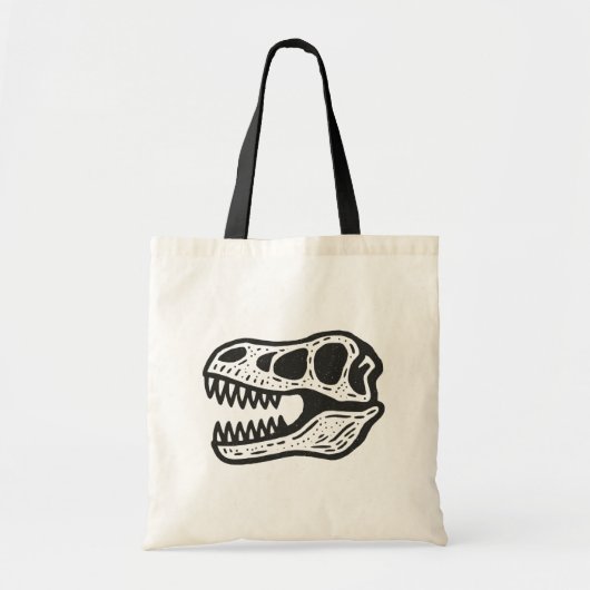 Dinosaur Skull Tote Bag (Voorkant)