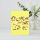 Dinosaur Skulls Briefkaart (Staand voorkant)