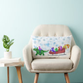 Dinosaur Sleigh Ride Kussen (Stoel)
