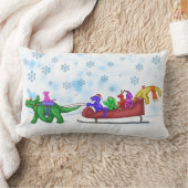 Dinosaur Sleigh Ride Kussen (Deken)
