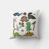 Dinosaur Soort Cartoon Nursery Child Pillow Kussen (Achterkant)