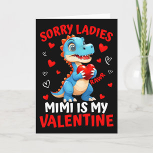 Dinosaur Sorry Dames Mimi Is Mijn Valentijnsdag Jo Kaart