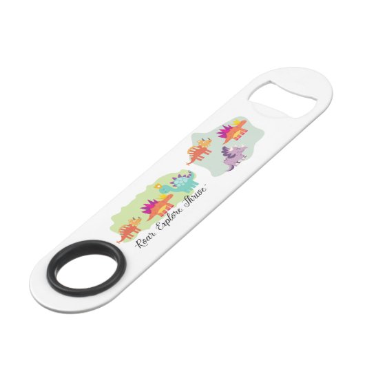 Dinosaur Speed Flessenopener (Voorkant Gekanteld)