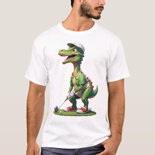 Dinosaur spelen Golf Dinosaur Golf shirt (Voorkant)