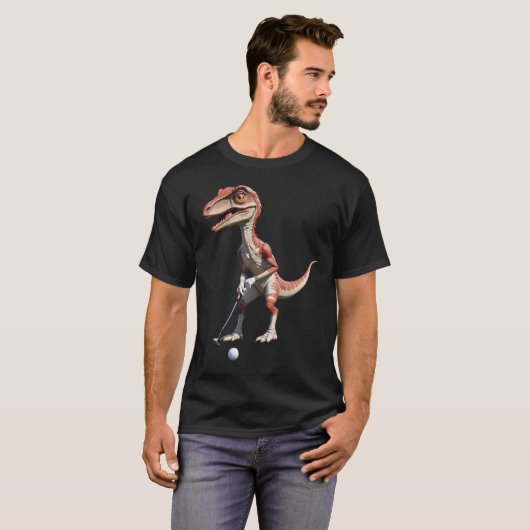 Dinosaur spelen Golf Dinosaur Golf shirt (Voorkant volledig)
