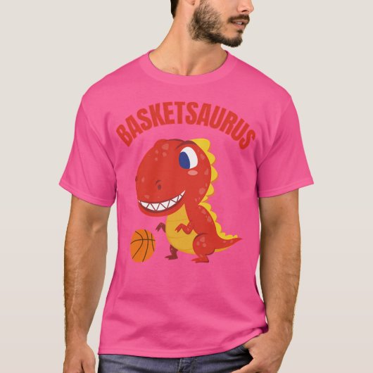Dinosaur Speling Basketball T-shirt (Voorkant)