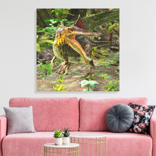 Dinosaur Spinosaurus Canvas Afdruk (Insitu (Woonkamer))