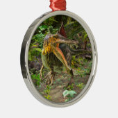 Dinosaur Spinosaurus Metalen Ornament (Rechts)