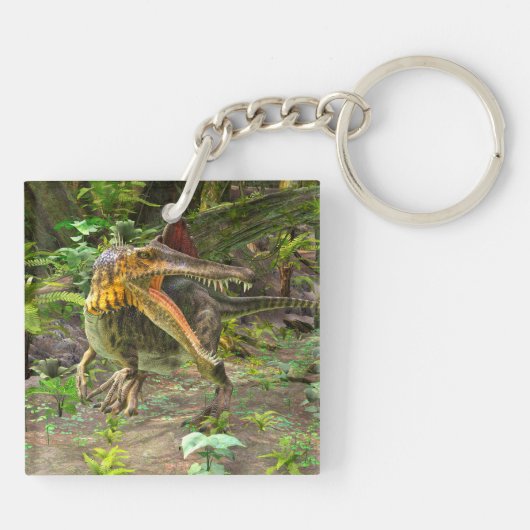 Dinosaur Spinosaurus Sleutelhanger (Achterkant)
