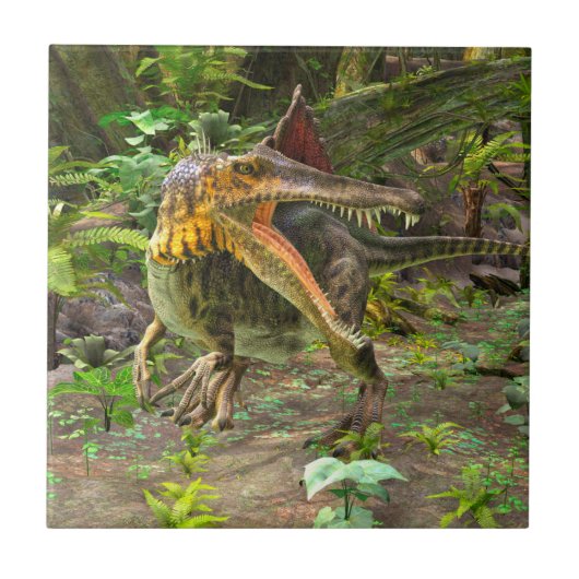 Dinosaur Spinosaurus Tegeltje (Voorkant)