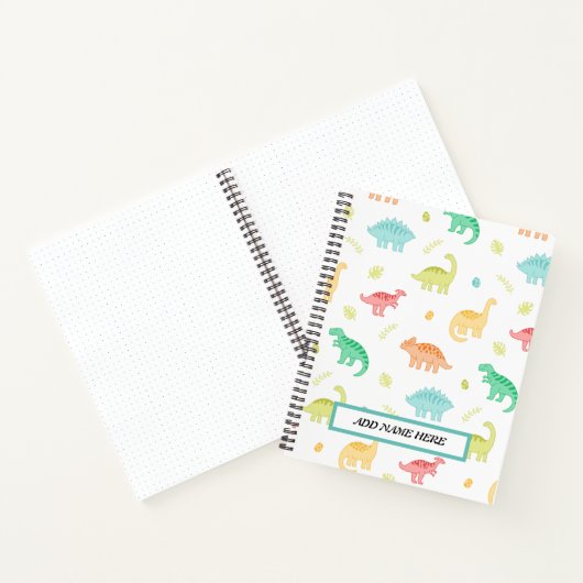 Dinosaur Spiral Notitieboek (Binnen)