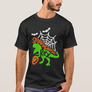 Dinosaur Spookysaurus Rex Halloween Dino Pumpkin C T-shirt