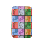 Dinosaur Squares Badmat (Voorkant Verticaal)