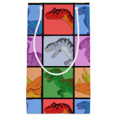 Dinosaur Squares Klein Cadeauzakje (Voorkant)