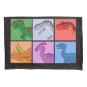 Dinosaur Squares Kussensloop (Voorkant)