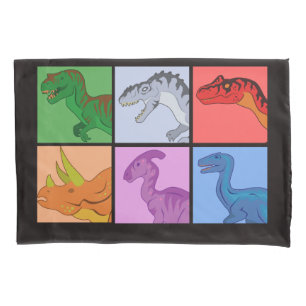 Dinosaur Squares Kussensloop