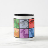 Dinosaur Squares Mok (Midden)