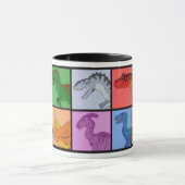 Dinosaur Squares Mok (Midden)