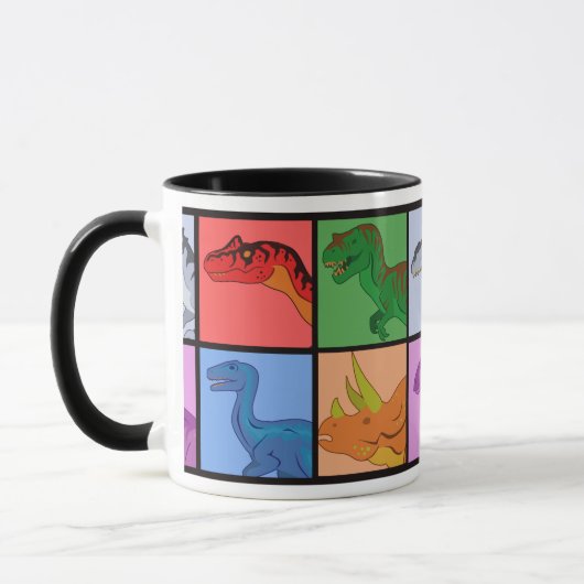 Dinosaur Squares Mok (Links)