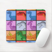 Dinosaur Squares Muismat (Met muis)