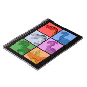 Dinosaur Squares Notitieboek (Linkerzijde)