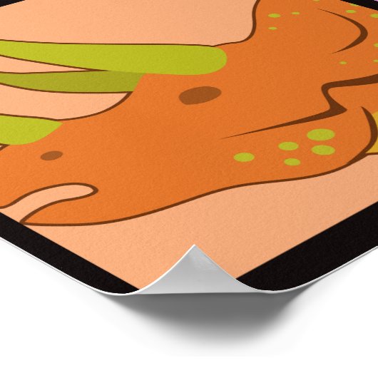 Dinosaur Squares Poster (Hoek)