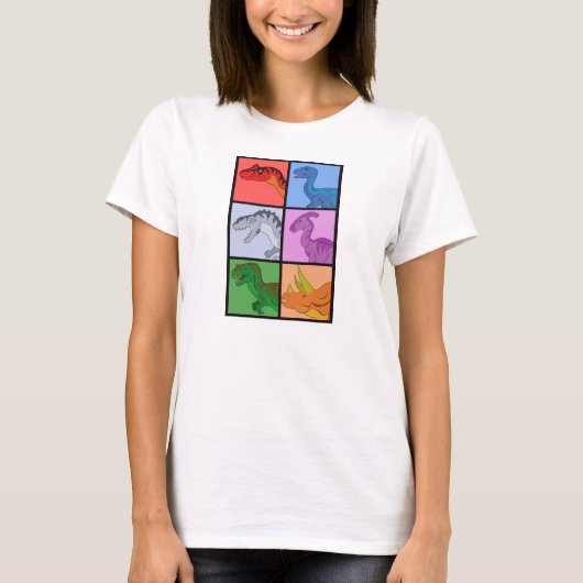 Dinosaur Squares T-shirt (Voorkant)