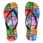 Dinosaur Squares Teenslippers (Voetbed)