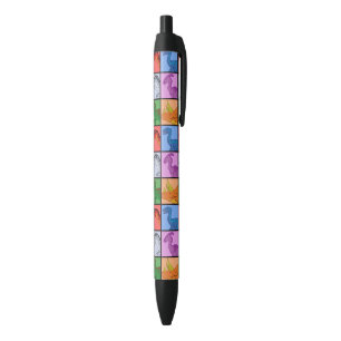 Dinosaur Squares Zwarte Inkt Pen
