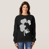 Dinosaur St Patricks Day  Boys Kids Toddler Irish  Trui (Voorkant volledig)