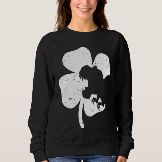 Dinosaur St Patricks Day  Boys Kids Toddler Irish  Trui (Voorkant)