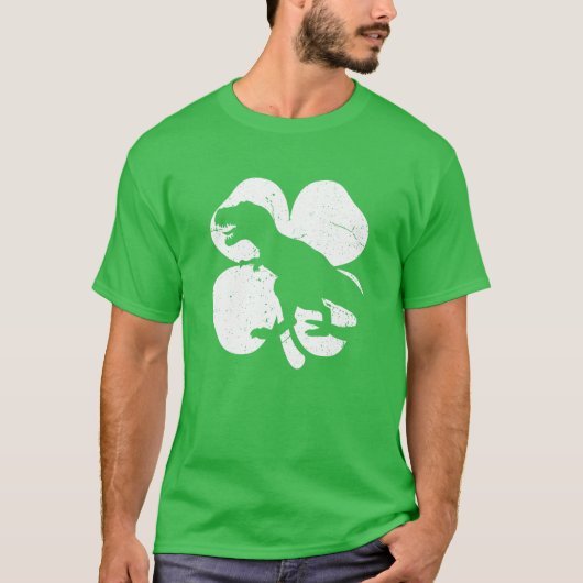 Dinosaur St Patricks Day Cool Boys Kinder Toddler T-shirt (Voorkant)