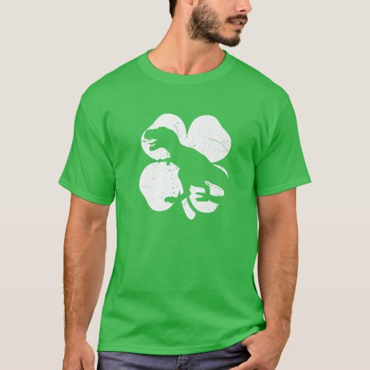 Dinosaur St Patricks Day Cool Boys Kinder Toddler T-shirt (Voorkant)