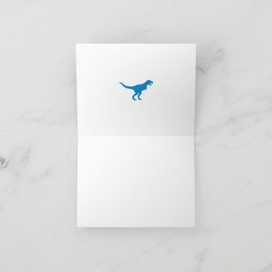 Dinosaur Stampede bedankkaart (Binnen)