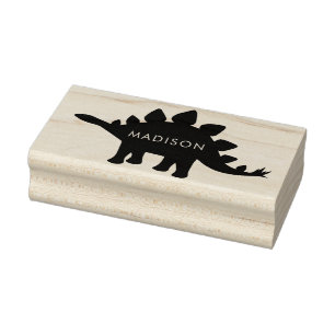 Dinosaur Stegosaurus Cute Dino Kind Name Rubberstempel