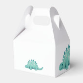 Dinosaur Stegosaurus Dank je jongens Birthday Part Bedankdoosjes (Achterkant)