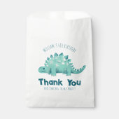 Dinosaur Stegosaurus Dank je jongens Birthday Part Bedankzakje (Voorkant)