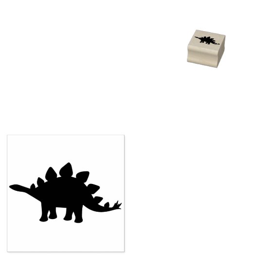Dinosaur Stegosaurus Dino Leuk Kind Rubberstempel (Gestempeld)